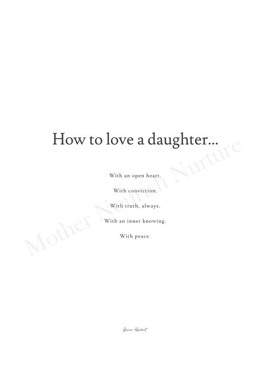 How To Love A Daughter - Digital PDF
