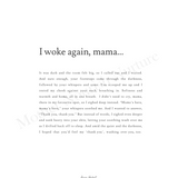 I Woke Again, Mama - Digital Print