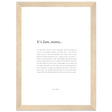 It's 2am, Mama - Framed Print