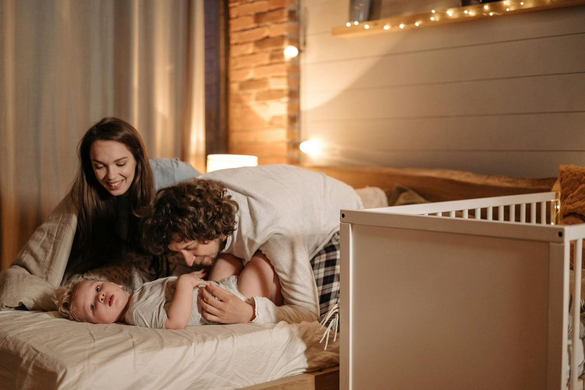 Family settling in for the evening together