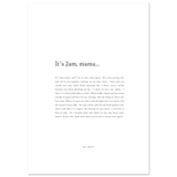 It's 2am, Mama - Print