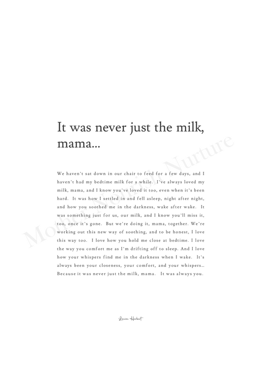 It Was Never Just The Milk, Mama - Digital PDF