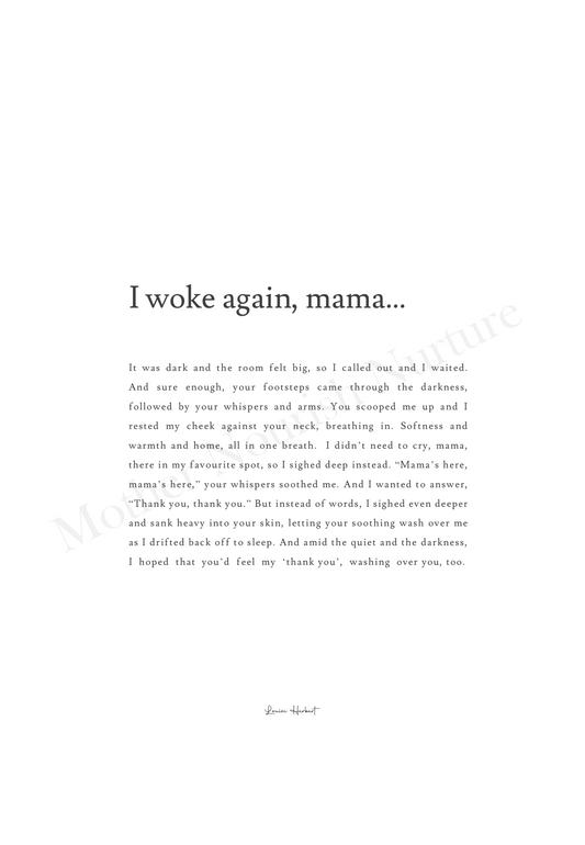 I Woke Again, Mama - Digital PDF